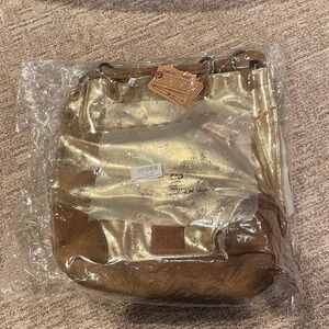 STS Ranchwear Gold and Brown Backpack